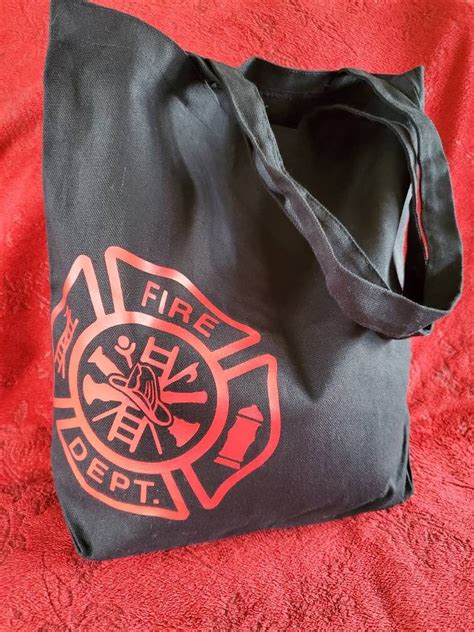 Firefighter Tote Bag Etsy