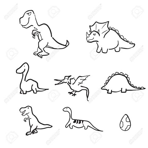 Dinosaur Line Drawing Peepsburghcom