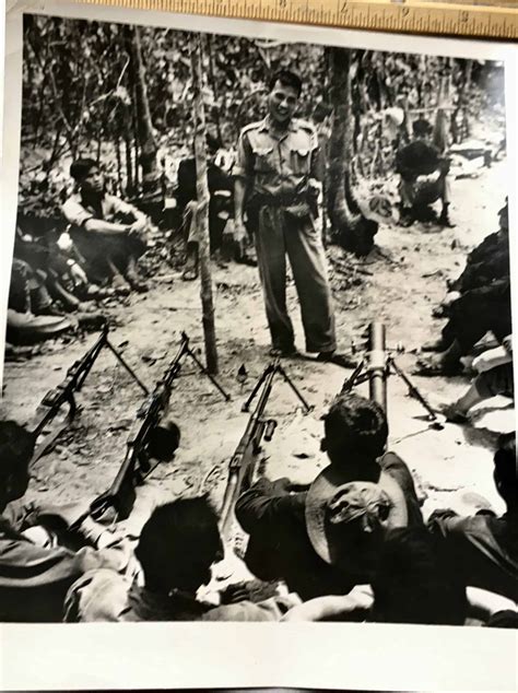 X Photograph Of Viet Cong Weapons Squad POW Enemy Militaria