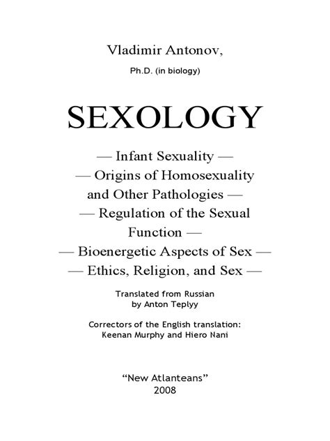 Sexology Pdf Hormone Sexual Intercourse