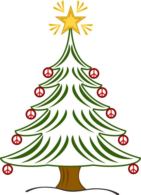 Christmas Peace Sign Clip Art Tree Xmas Christmas Peace Symbol Sign