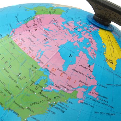 32cm Swivel World Globe Map Desktop Decor Kids Children Educational
