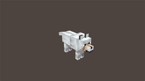 Minecraft Wolf Download Free 3d Model By None Noneyaroslav