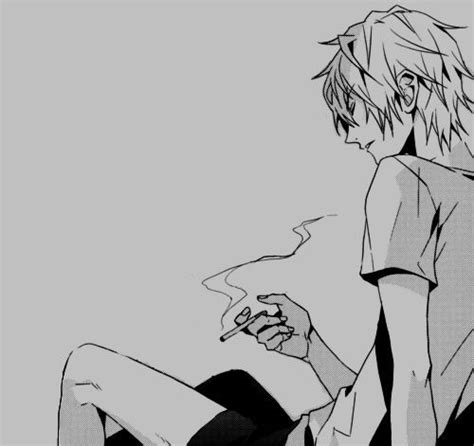 Aesthetic Sad Anime Boy Smoking