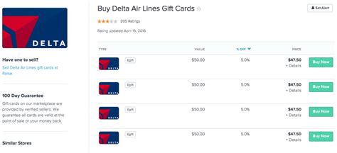 I could earn 3% cash back by purchasing there with a category bonus. 5% off Delta Gift Cards - Deals We Like