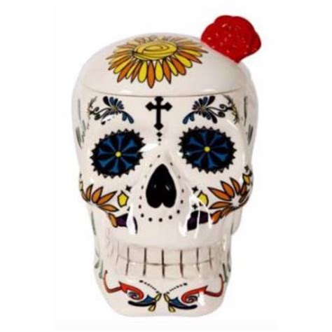 Special T Imports Day Of The Dead Dia De Los Muertos Ceramic Skull