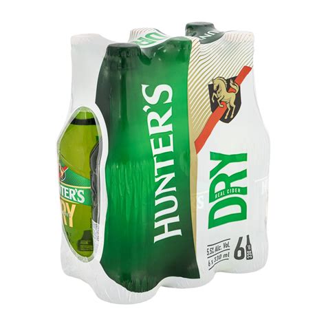 Hunters Dry Cider 6 X 330 Ml Bottles Za