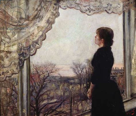 Oda Krohg By The Window 1899 1900 Oil On Canvas Painting