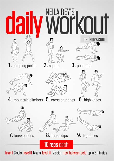 Easy Daily Workout Easy Daily Workouts Daily Workout Workout Plan