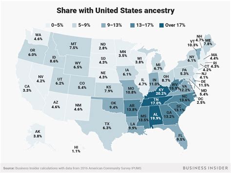 American Ancestry In The United States Mapped Business Insider