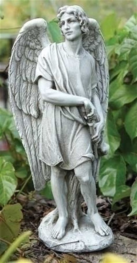 Male Angel Garden Statue 14h