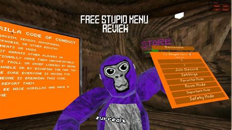 Iidks Stupid Menu Showcase Gorilla Tag Youtube