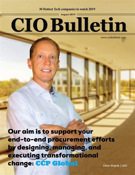 Cio Bulletin Latest 2019 August Magazine Business Method Tech