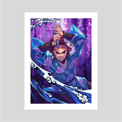 Kimetsu No Yaiba Tanjiro An Art Print By Kimetsu Noyaiba Inprnt