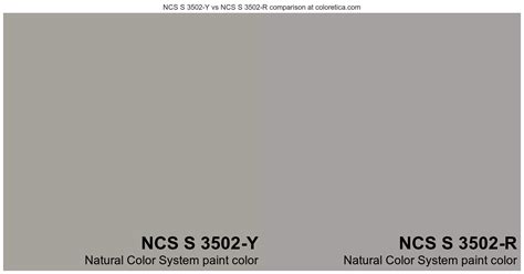Natural Color System Ncs S Y Vs Ncs S R Color Side By Side