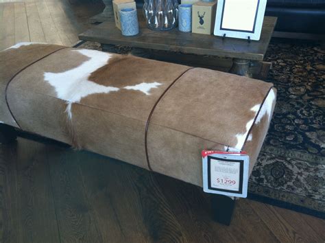 All our cowhides are only the best south american hides and all. Cow hide bench at Arhaus | Bedroom bench, Cow hide, Family ...