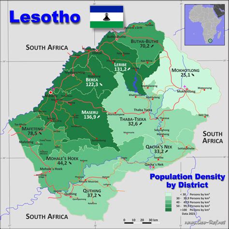 where is lesotho located in the world lesotho map whe