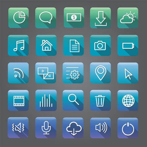 Icons And Symbols Set Download Free Vectors Clipart Graphics