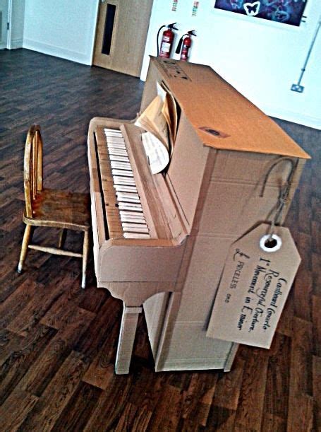 Nathalie Easy To Make Diy Cardboard Piano For Schroeder To Use