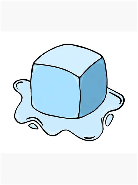 How To Draw A Melting Ice Cube Step By Step ~ Ice Cube Drawing Melting