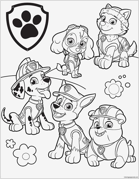 Paw patrol ausmalbilder kostenlos zum ausdrucken für kinder, rocky, der mischling von eco pup, ist einer der protagonisten der serie. Malvorlagen Kostenlos Paw Patrol Ausmalbilder Alle Hunde