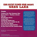 1995 In Concert. The King Biscuit Flower Hour - Greg Lake - Rockronología