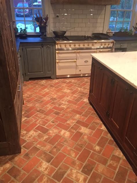 This Brick Kitchen Floor Is The Wrights Ferry Tiles In A Custom Color