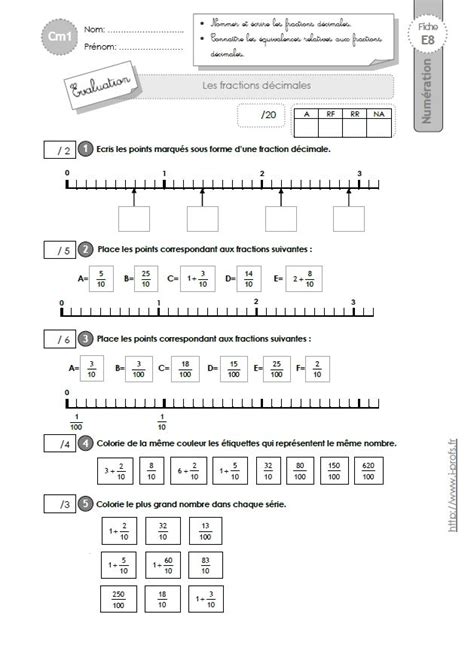 Imprimer Exercice Math Cm1 Fraction Pics Bts Cpi