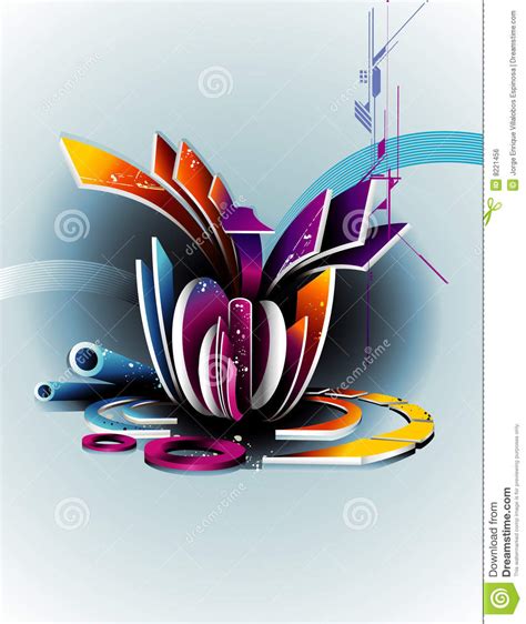 Illustration | free svg image in public domain. 3d Vector Abstract Composition Stock Vector - Illustration ...