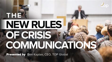 The New Rules Of Crisis Communications Youtube