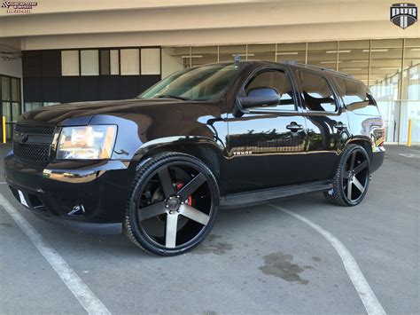 Chevrolet Tahoe Dub Baller S116 Black And Machined With Dark Tint 26 X 10