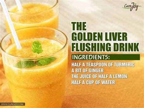 The Golden Liver Flushing Drink This Juice Not Only Flushes Toxins From