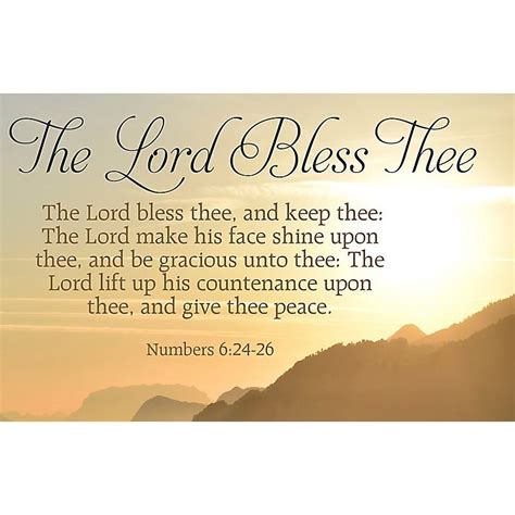 postcard the lord bless thee numbers 6 24 26 kjv pack of 25 free delivery when you spend £