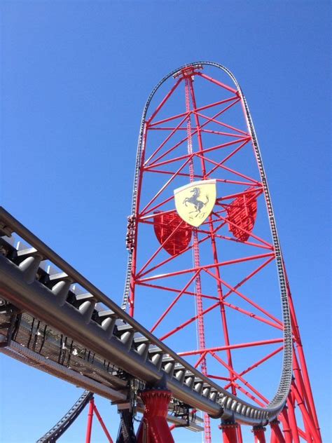 Europes Fastest And Highest Rollercoaster Just Opened At Ferrari Land Highest Roller Coaster