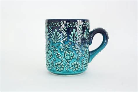 100 Handmade Ceramic Coffee Mugs Hand Painted Turkish Etsy Z In