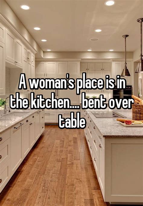 Bent Over Kitchen Table Image To U