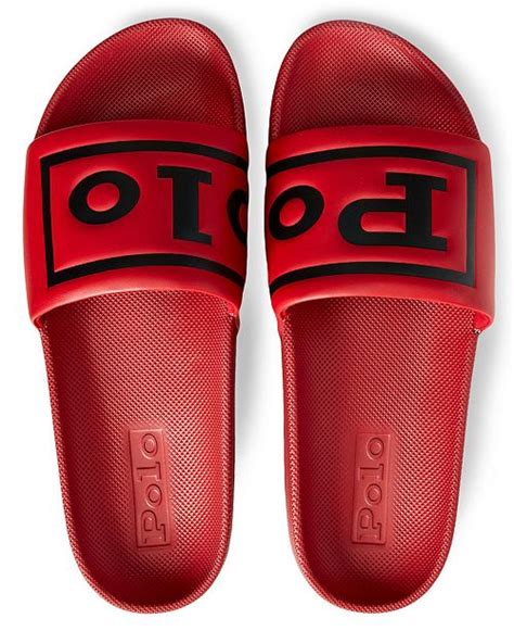 Polo Ralph Lauren Mens Cayson Pool Slide Sandals And Reviews All Mens