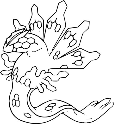 Coloriage Zygarde Pokemon Sketch Coloring Page