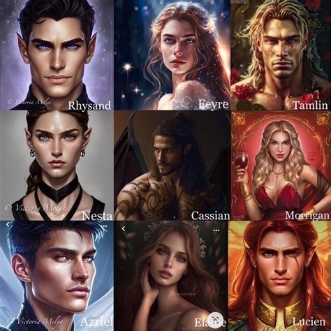 Acotar In A Court Of Mist And Fury Character Portraits Sarah J Maas Books