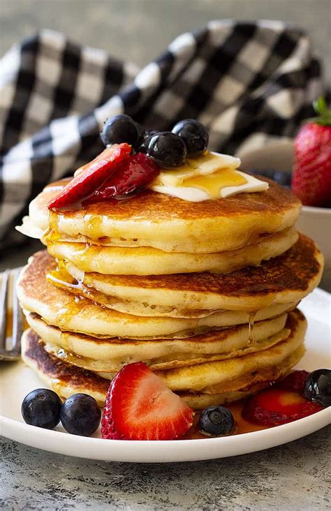 Fluffy Buttermilk Pancakes Countryside Cravings