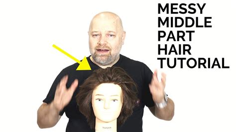 Messy Center Part Hair Tutorial Thesalonguy Youtube