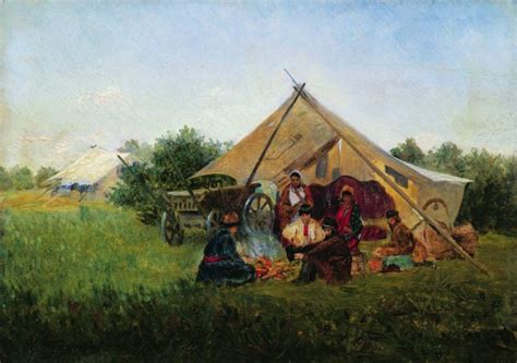 Gypsy Camp Painting Konstantin Yegorovich Makovsky Oil Paintings