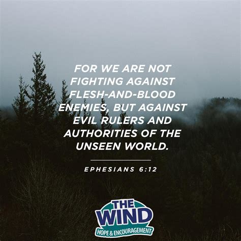 Verse Of The Day Ephesians 612 The Wind
