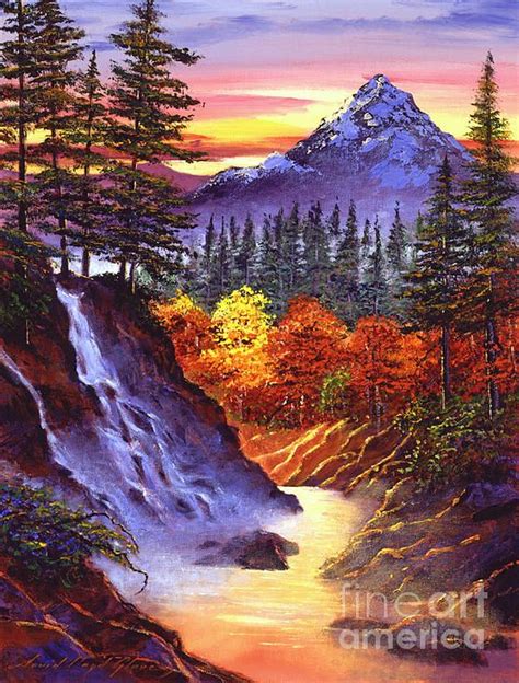 Deep Canyon Falls In 2020 Landscape Paintings Art