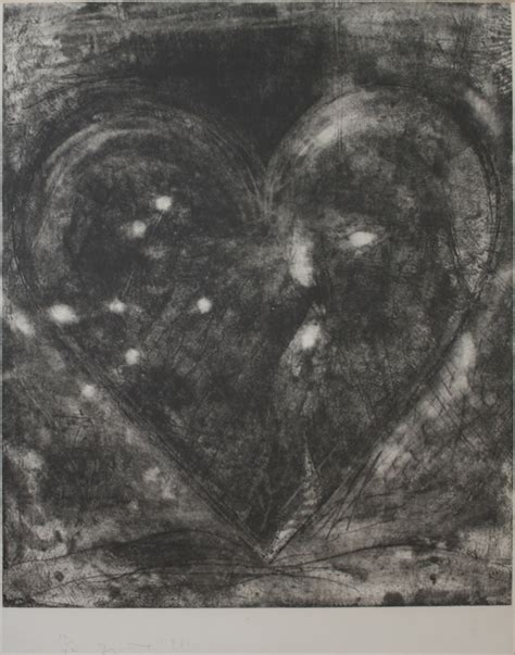 Etching Heart By Jim Dine On Artnet Auctions