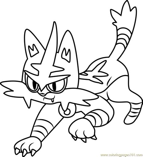 Litten Coloring Pages At Getdrawings Free Download
