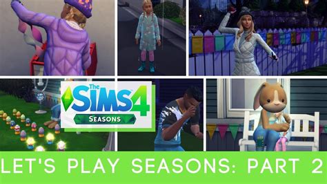 Lets Play The Sims 4 Seasons Part 2 Flower Bunny Youtube