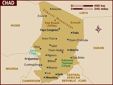 Map Of Chad Africa Map Of Chad View The Destination Guide Interactive