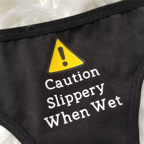 Caution Slippery When Wet Panties Bachelorette Party T Vulpine Vinyls