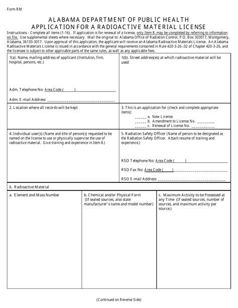Form Rm Fill Out Sign Online And Download Printable Pdf Alabama